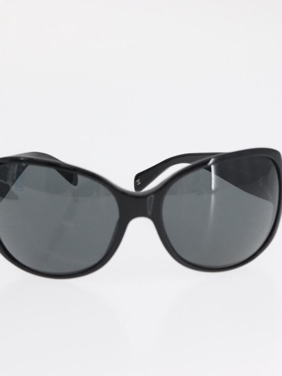 CHANEL Sunglasses plastic Black CC Auth hk3263 main image 8